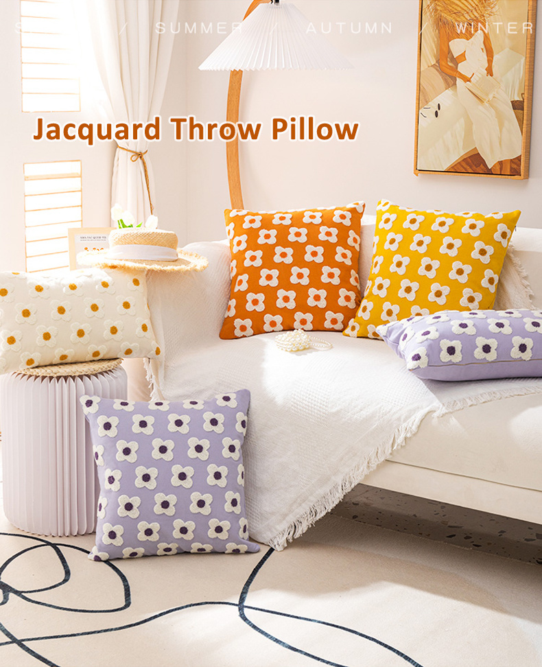 Jacquard Throw Pillow-1